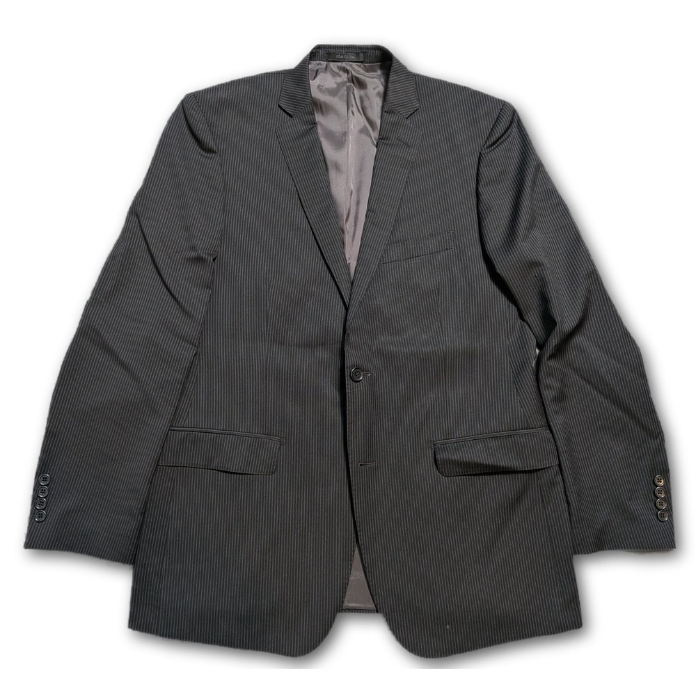 Calvin Klein Mens Blazer Navy Blue 42R Wool Tailored Suit Jacket 42